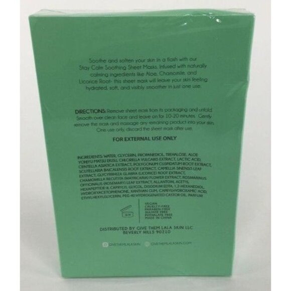 Give Them Lala Skin Stay Calm Soothing Sheet Masks 0.85 oz - Picture 4 of 4